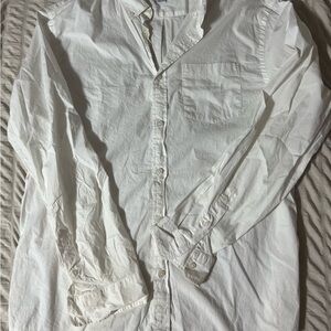 Old Navy White Casual Button Down Shirt